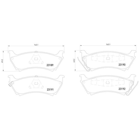 Pagid Brakes Disc Brake Pad, 355008671 355008671